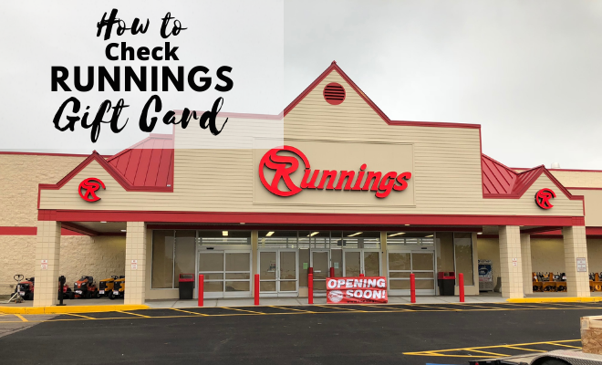 How to Check Runnings Gift Card Balance
