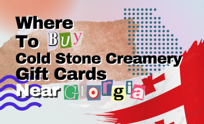 Where To Buy Cold Stone Creamery Gift Cards Near Georgia