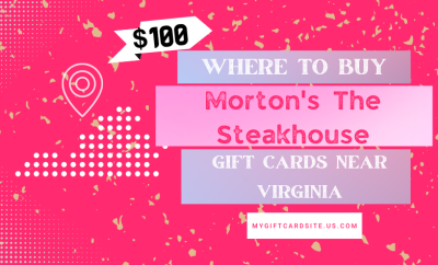 Where To Buy Morton’s The Steakhouse Gift Cards Near Virginia