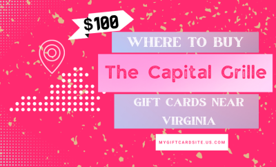 Where To Buy The Capital Grille Gift Cards Near Virginia